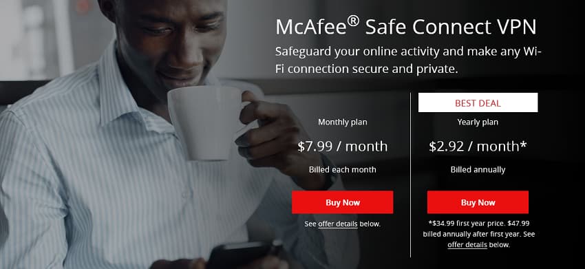McAfee Safe Connect VPN
